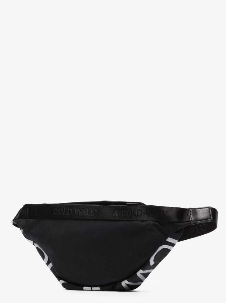 Black Stria Logo Messenger Bag