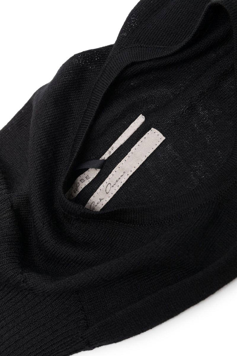 Black Skull Virgin Wool Balaclava