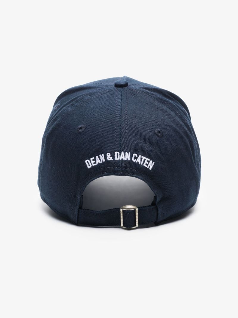 Blue Icon Embroidered Cotton Baseball Cap