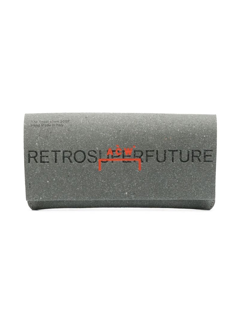 X Retrosuperfuture Grey Marble Square-frame Sunglasses