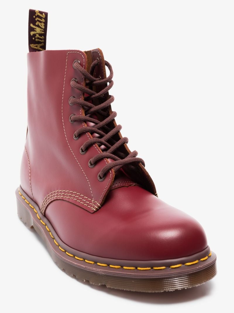 Red Vintage 1460 Leather Ankle Boots