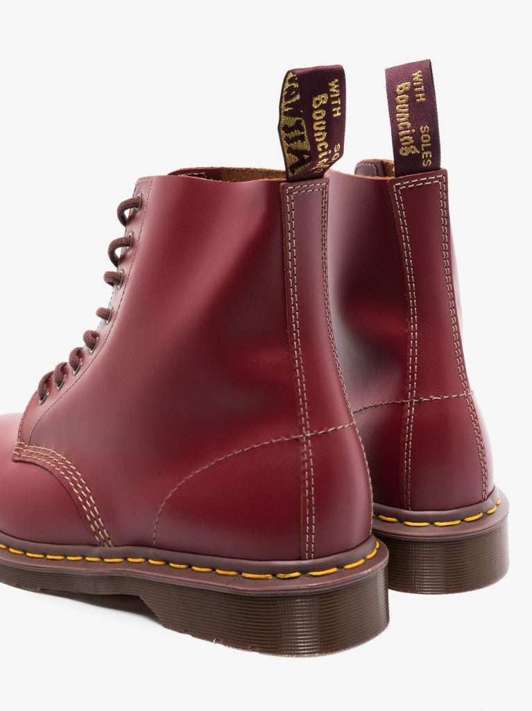 Red Vintage 1460 Leather Ankle Boots