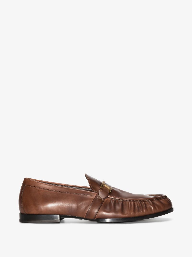 Brown Timeless Leather Loafers