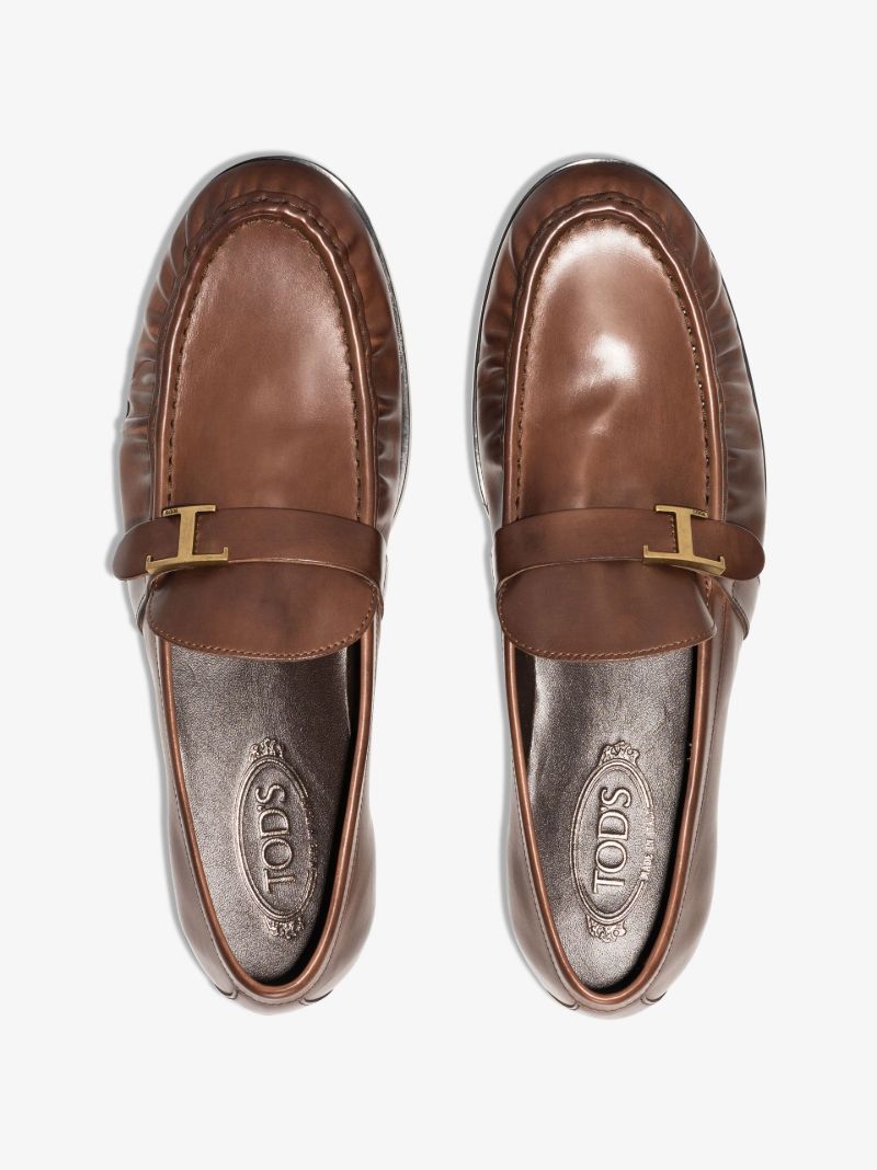 Brown Timeless Leather Loafers