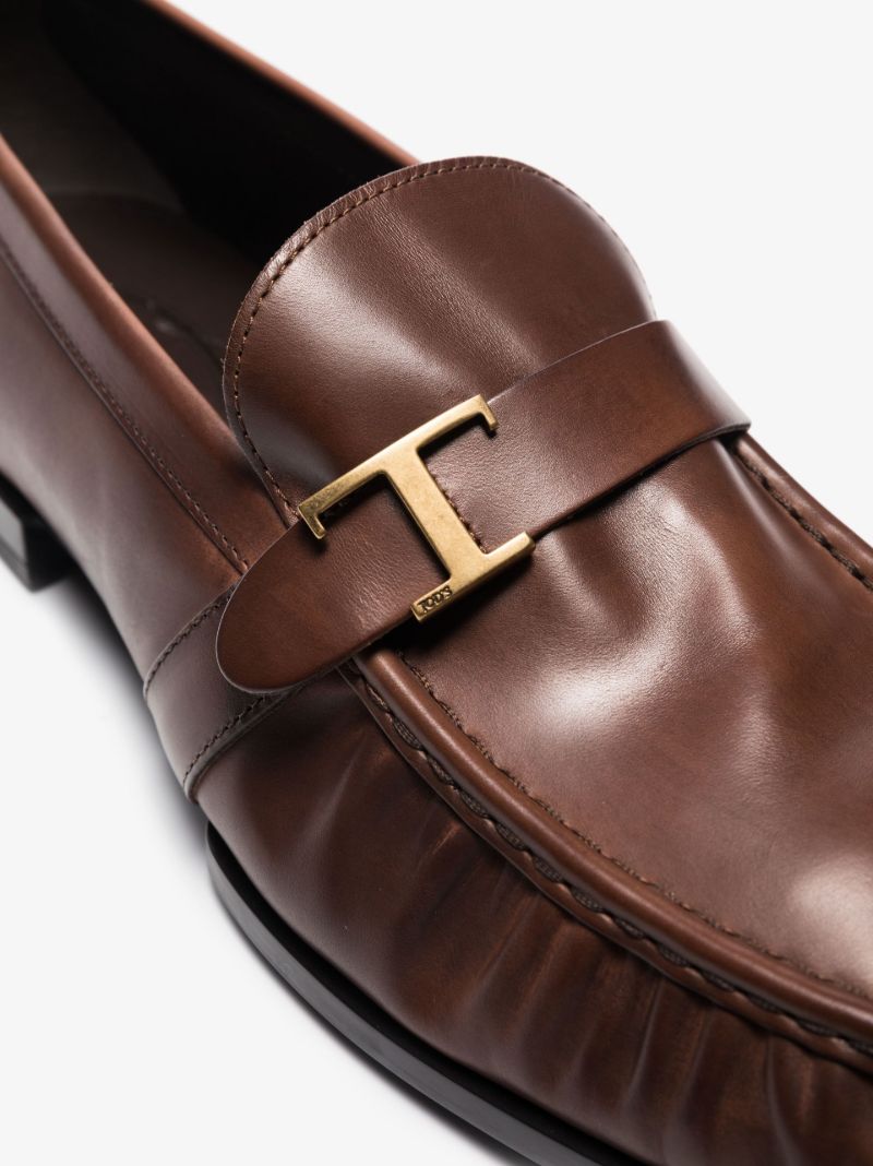 Brown Timeless Leather Loafers