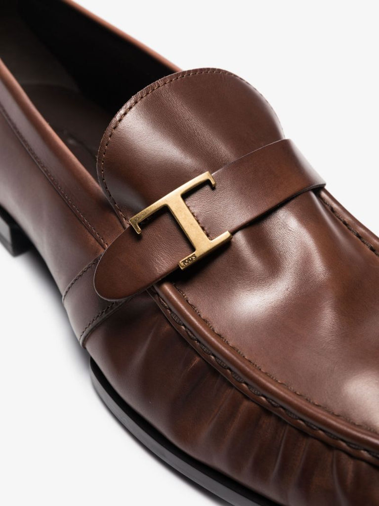 Brown Timeless Leather Loafers