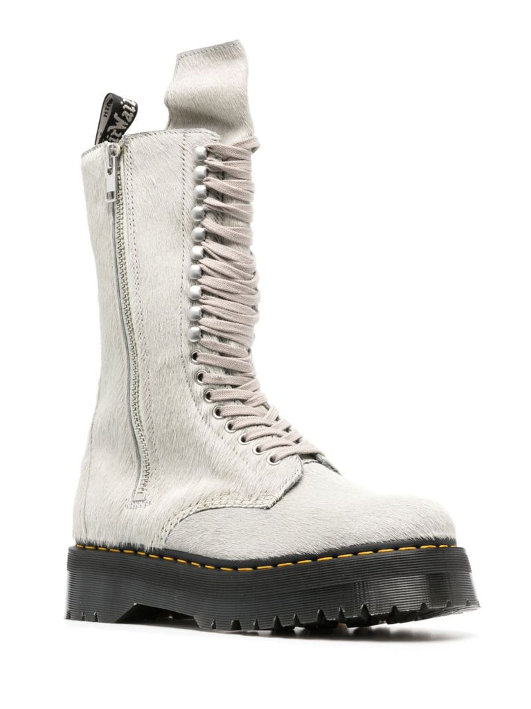 X Dr. Martens Grey Quad Sole Boots