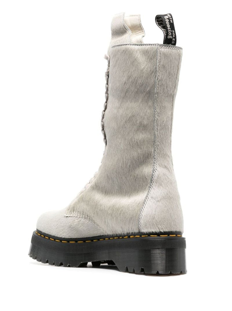 X Dr. Martens Grey Quad Sole Boots