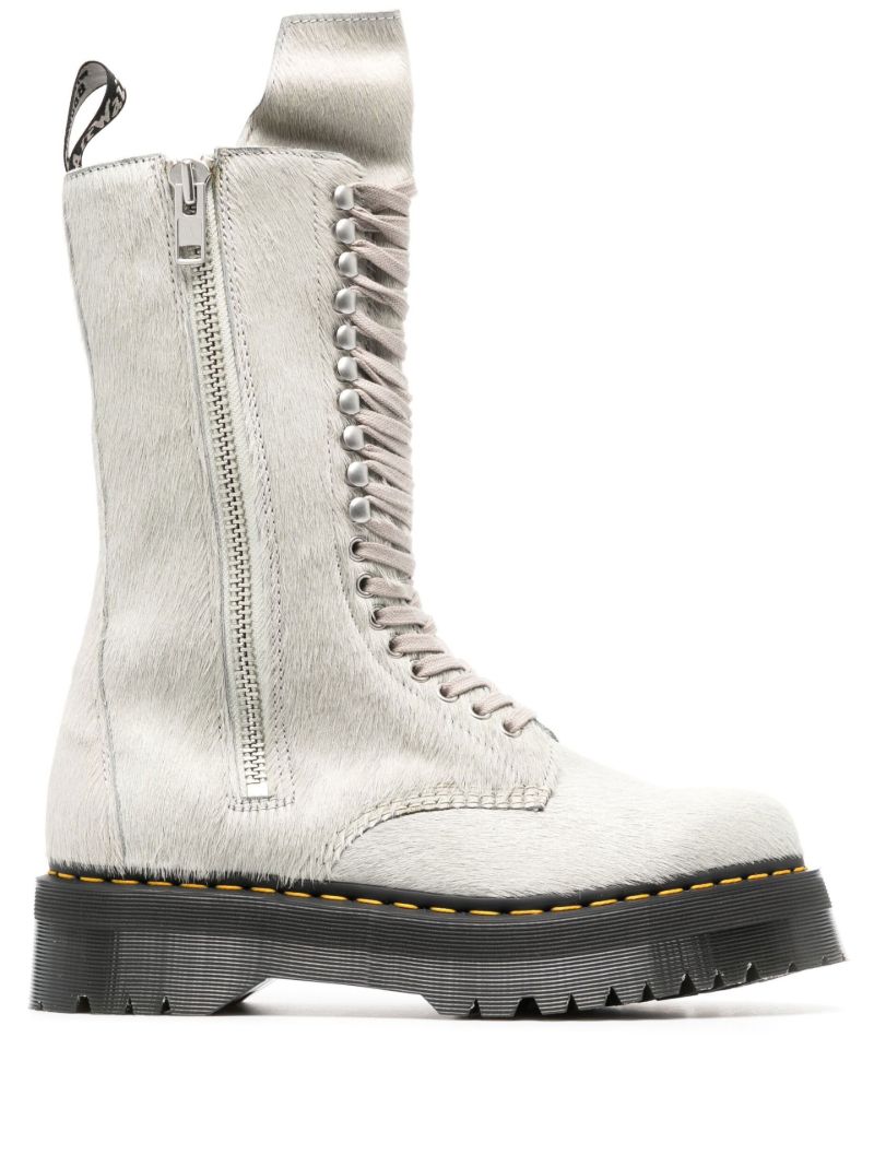 X Dr. Martens Grey Quad Sole Boots