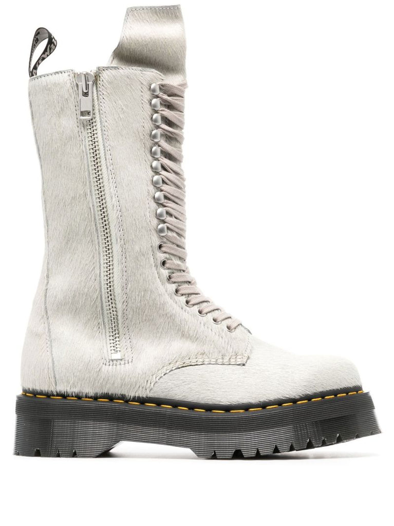 X Dr. Martens Grey Quad Sole Boots