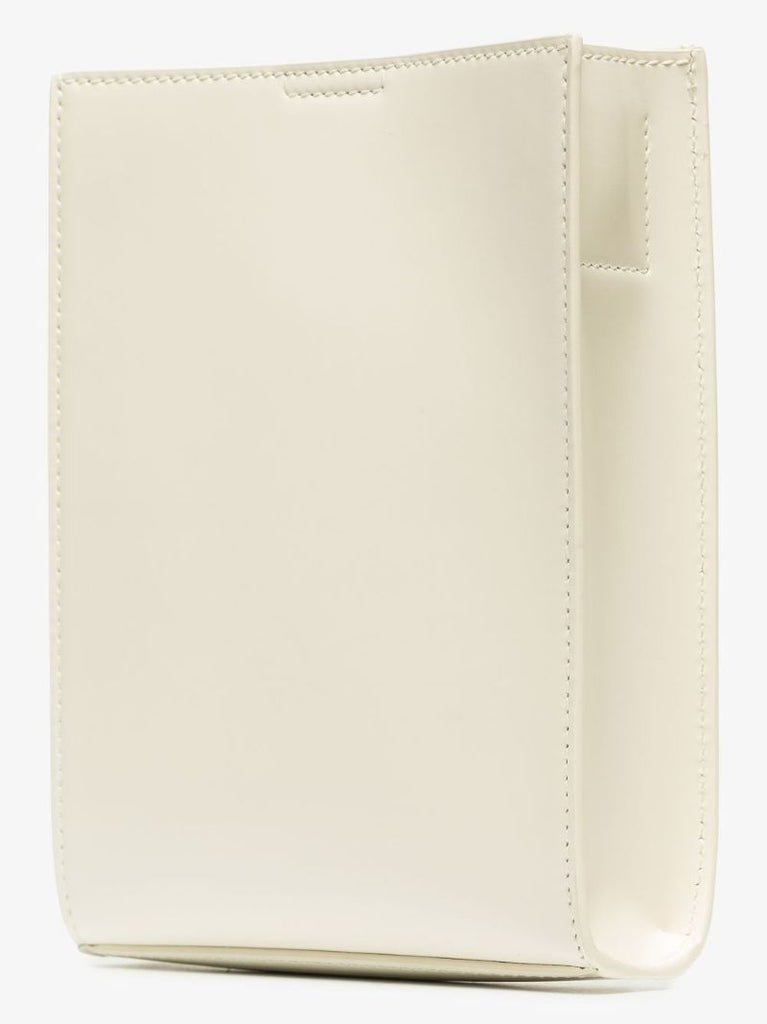 White Tangle Small Leather Cross Body Bag