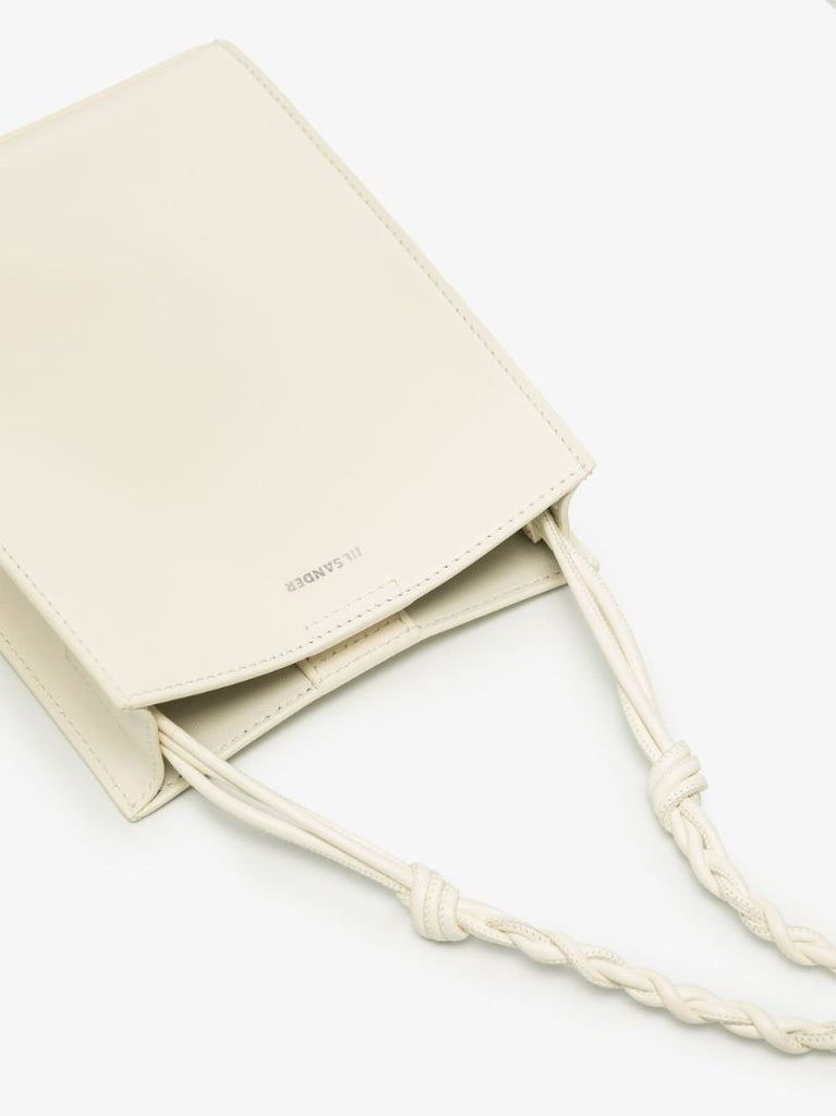 White Tangle Small Leather Cross Body Bag