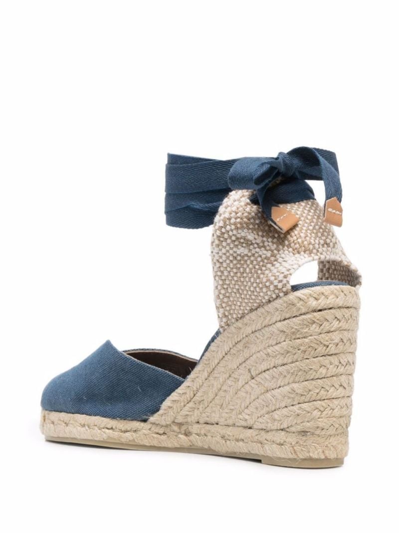 Blue Carina 80 Wedge Espadrilles