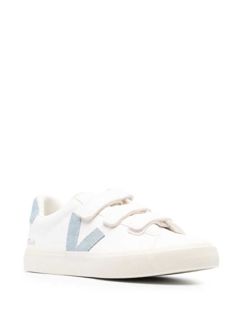 White Recife Low Top Leather Sneakers