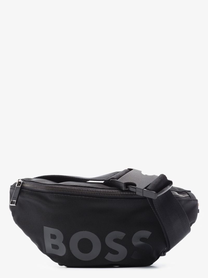 Black Catch Logo Cross Body Bag