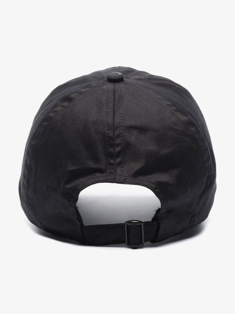 Black Embroidered Logo Baseball Cap