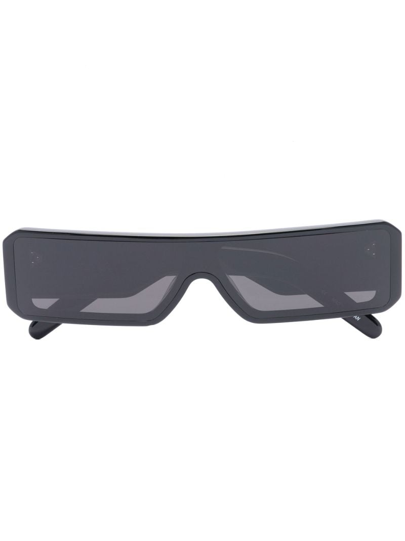 Black Gethshade Rectangular Sunglasses