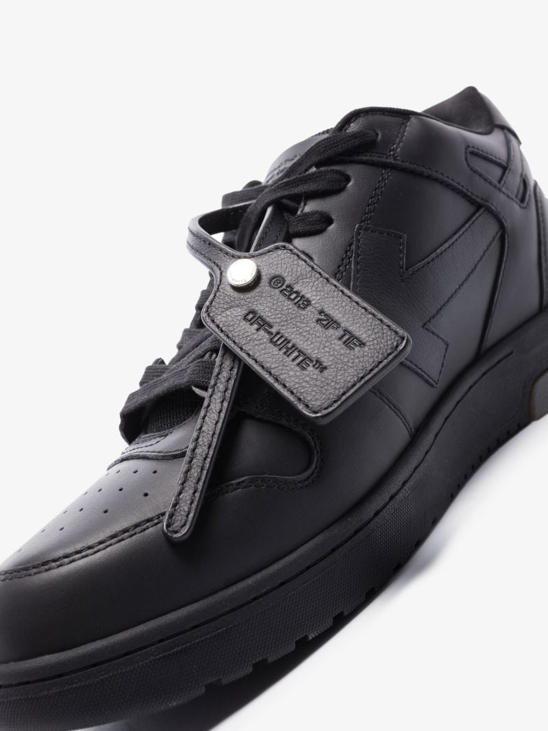 Black Out of Office Low-top Leather Sneakers