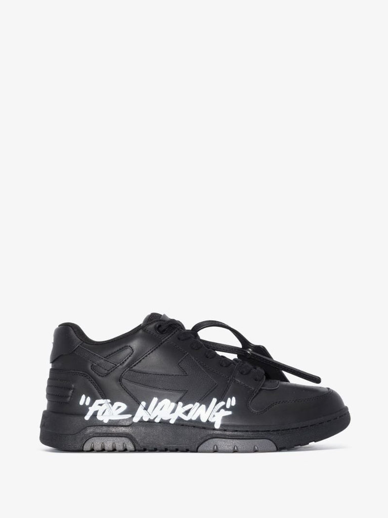 Black Out of Office Low-top Leather Sneakers