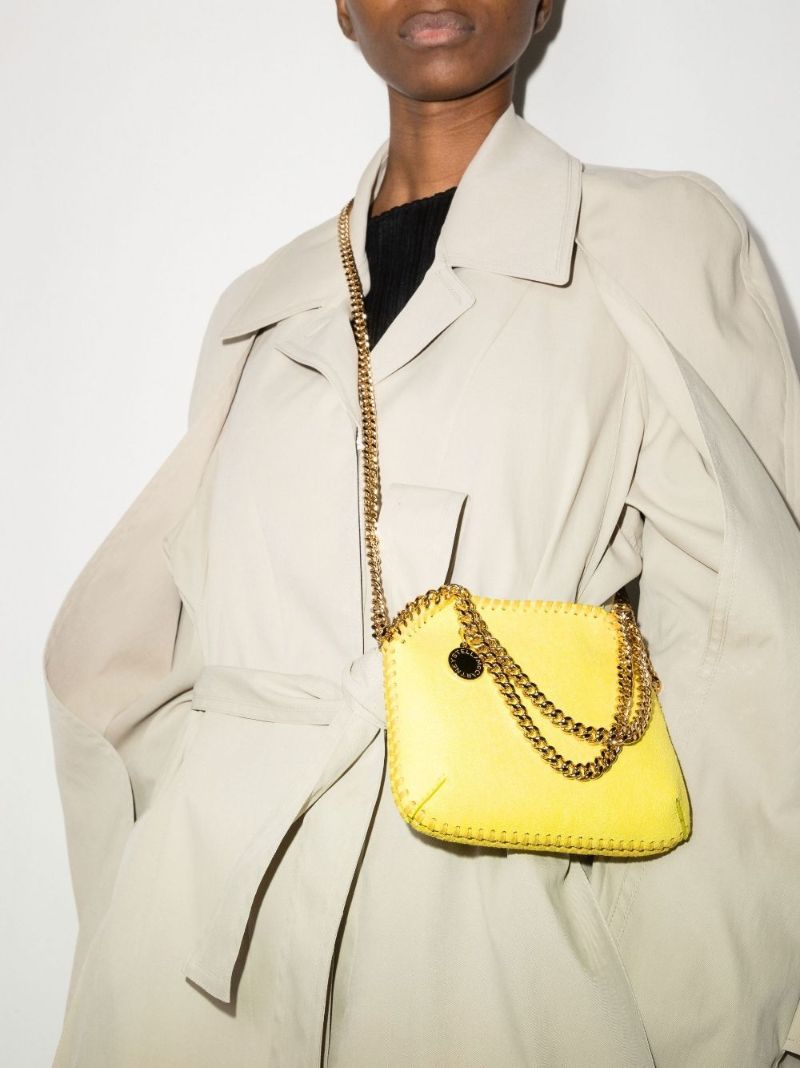 Yellow Falabella Mini Shaggy Deer Cross Body Bag