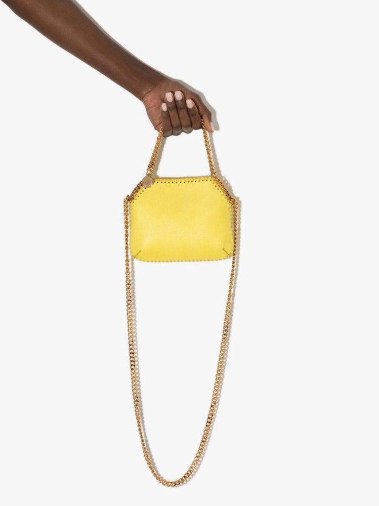 Yellow Falabella Mini Shaggy Deer Cross Body Bag