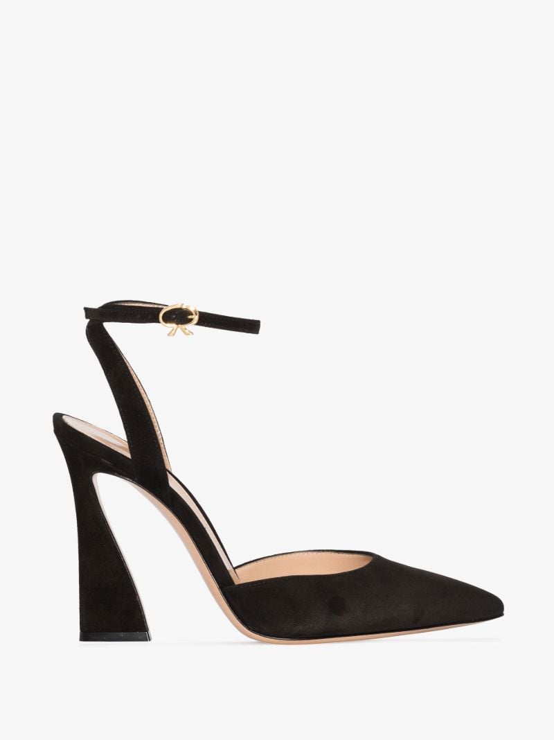 Black 120 Suede Pumps