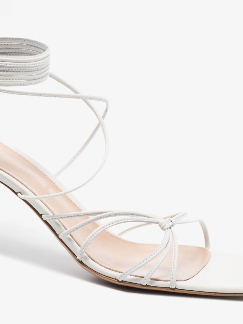 Sylvie 70 Lace-up Leather Sandals