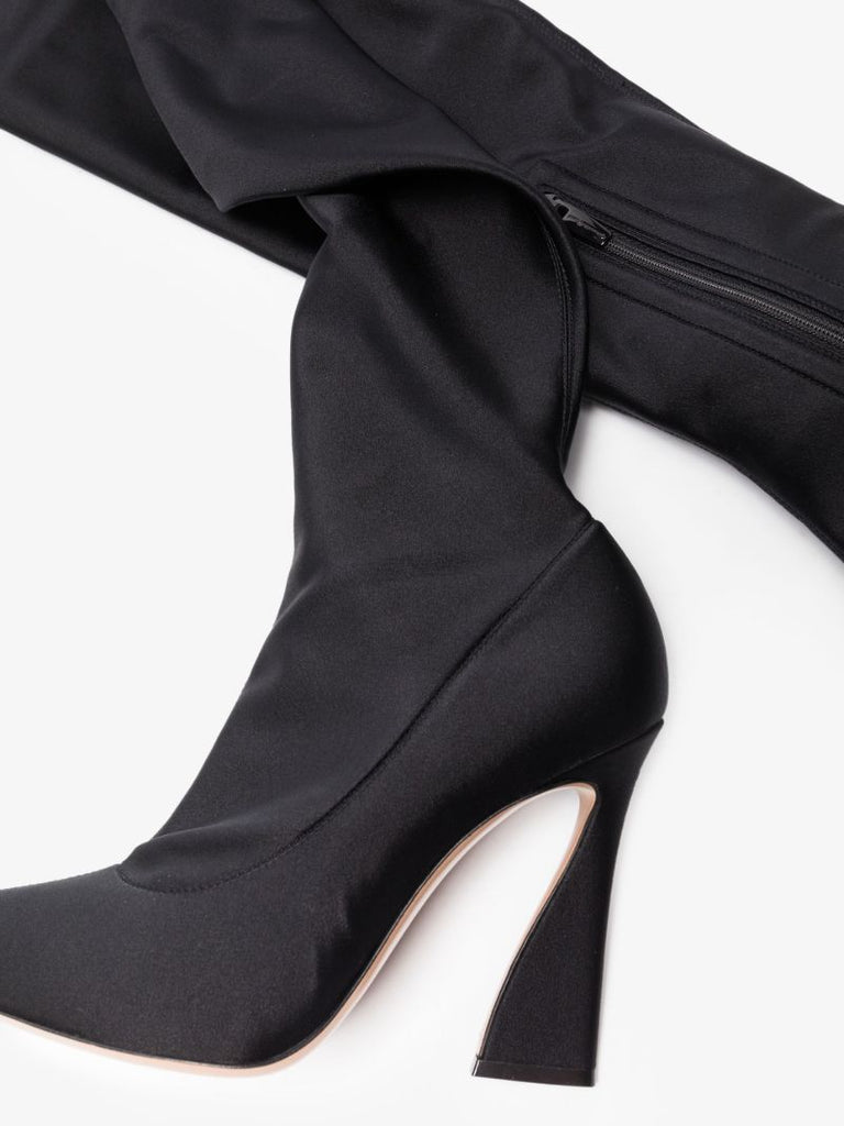 Black 120 Over-the-knee Boots