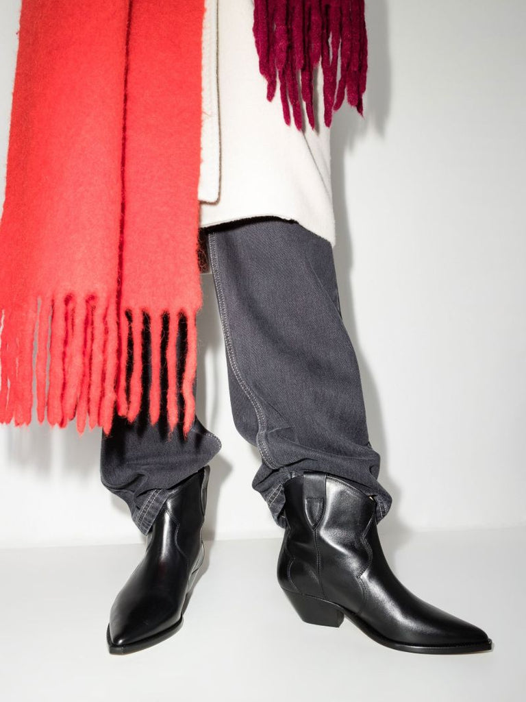 Black Dewina 40 Leather Ankle Boots