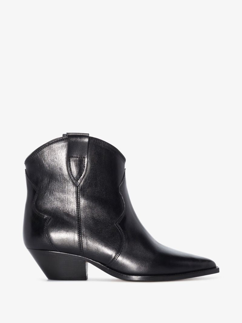 Black Dewina 40 Leather Ankle Boots