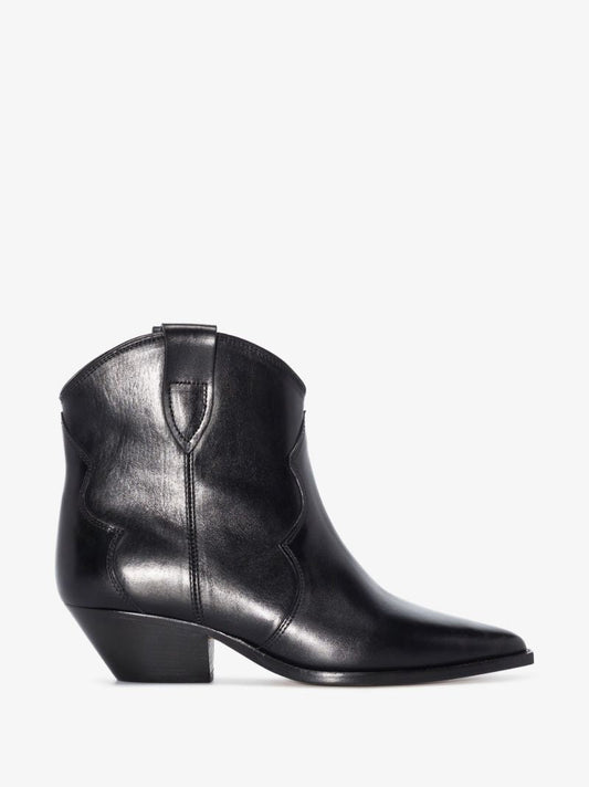 Black Dewina 40 Leather Ankle Boots