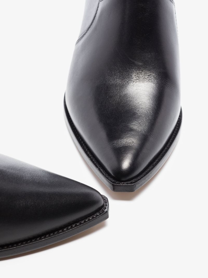 Black Dewina 40 Leather Ankle Boots