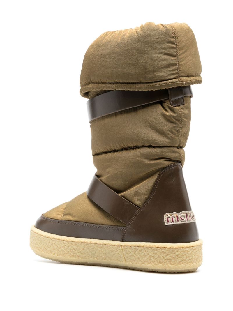 Green Zenora Padded Snow Boots