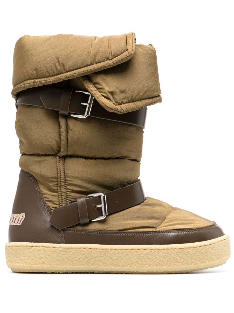 Green Zenora Padded Snow Boots
