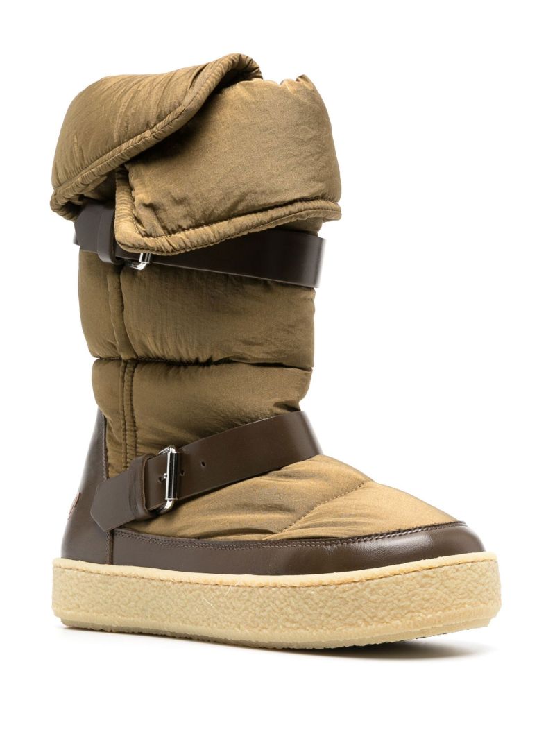 Green Zenora Padded Snow Boots