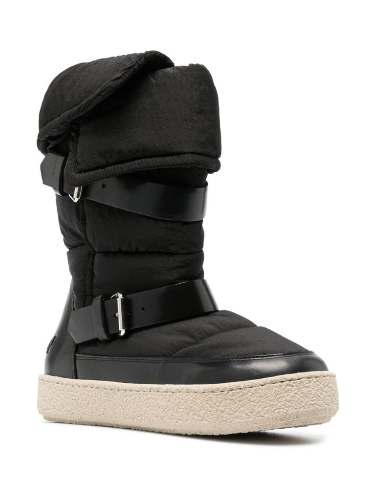 Black Zenora Padded Ankle Boots