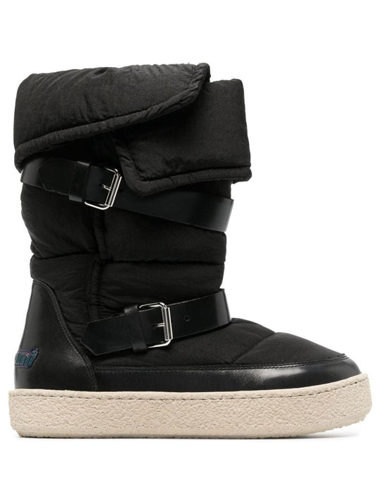 Black Zenora Padded Ankle Boots