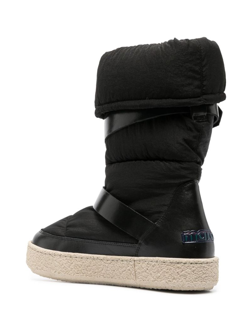 Black Zenora Padded Ankle Boots