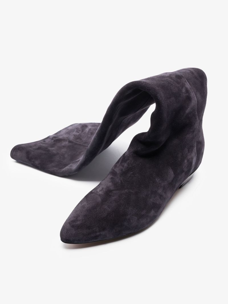 Black Skarlet 20 Knee-high Suede Boots