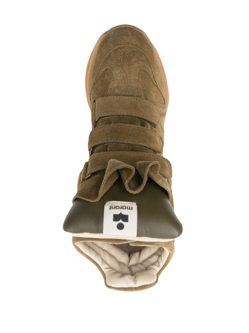 Green Balskee 50 High-top Suede Sneakers