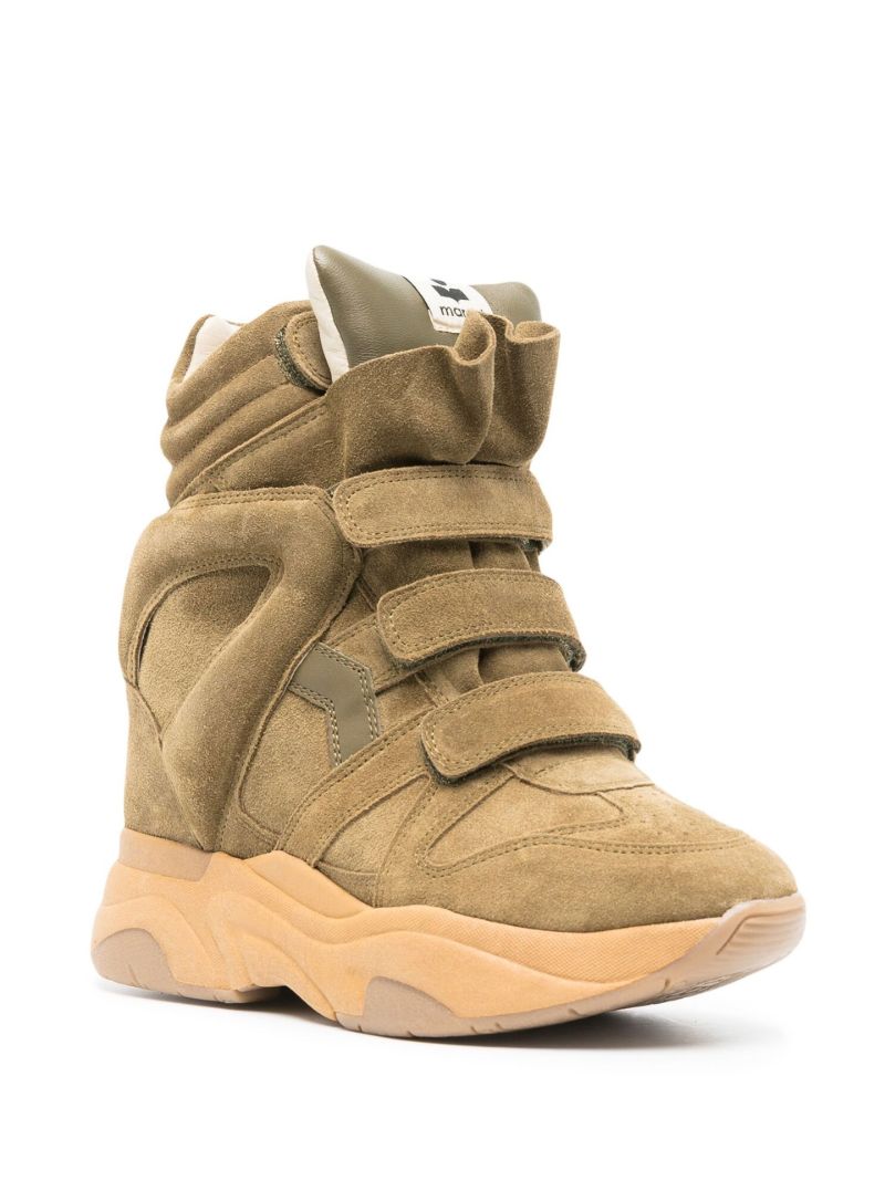 Green Balskee 50 High-top Suede Sneakers
