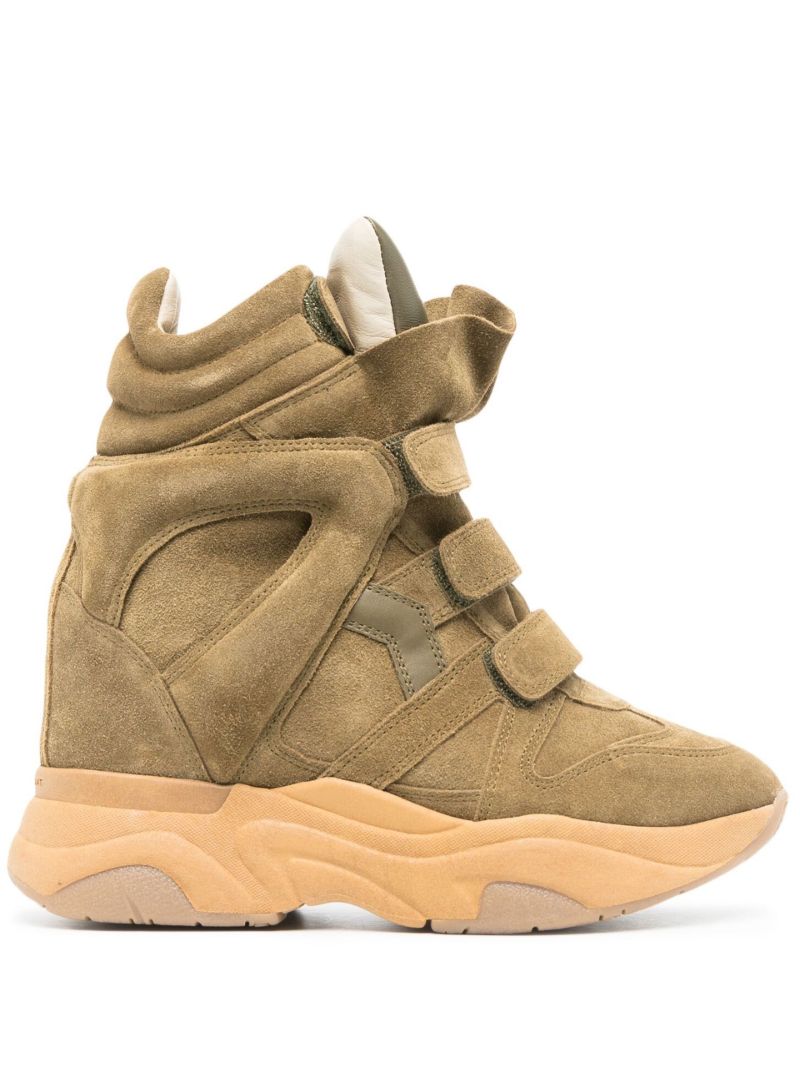 Green Balskee 50 High-top Suede Sneakers