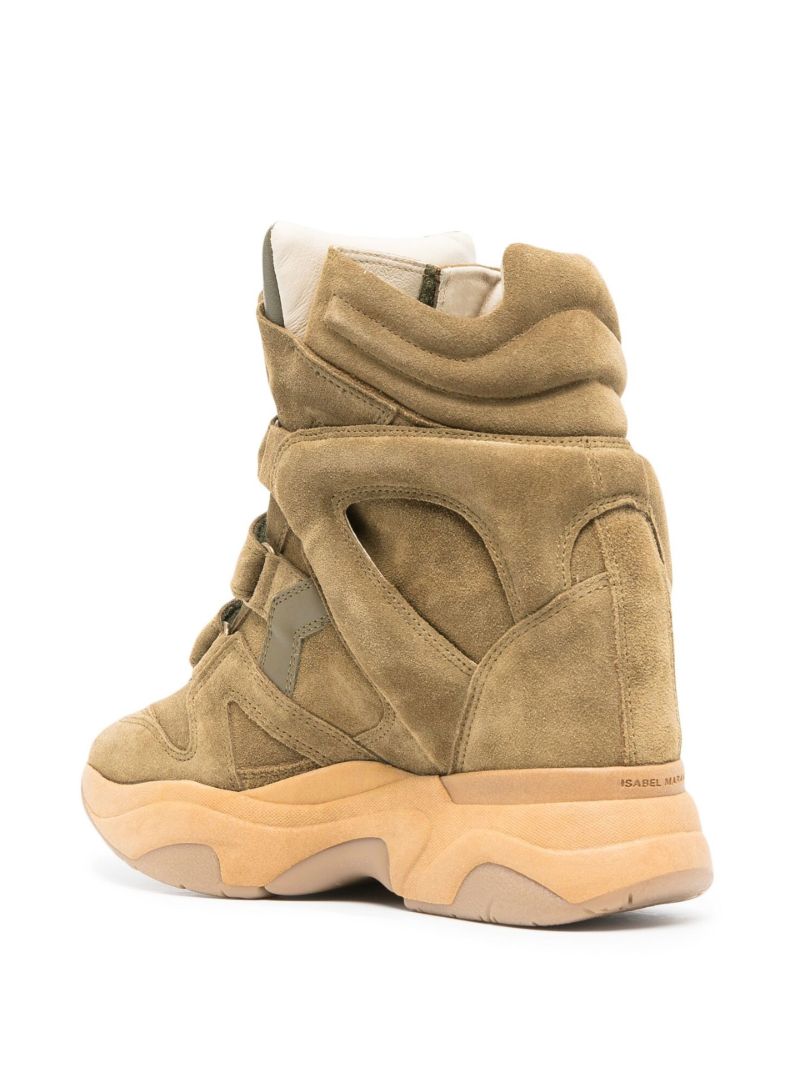 Green Balskee 50 High-top Suede Sneakers