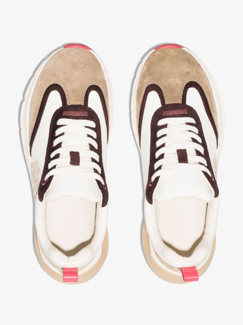 White Good Luck Suede Sneakers