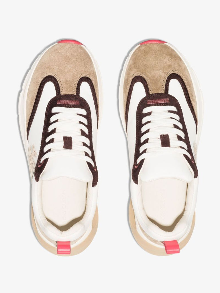 White Good Luck Suede Sneakers