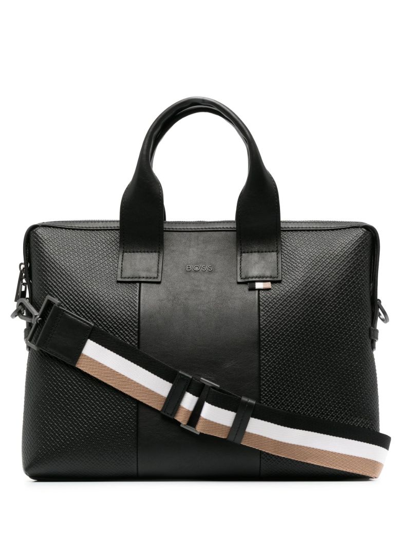 Black City Leather Briefcase