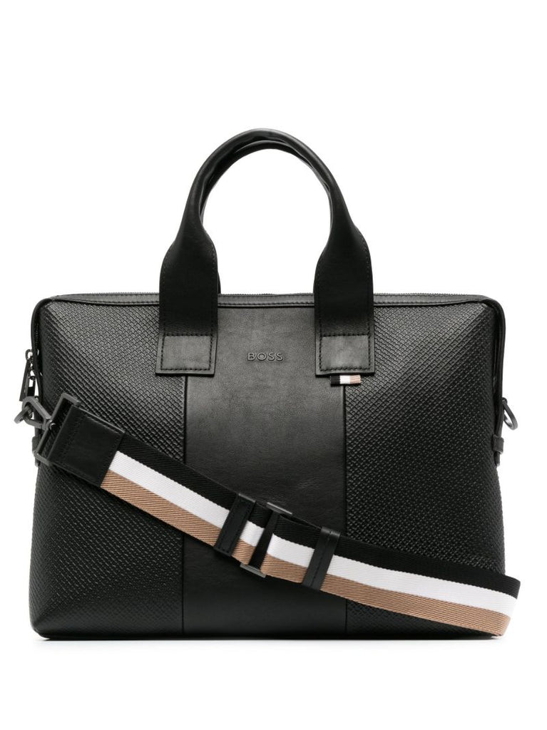 Black City Leather Briefcase