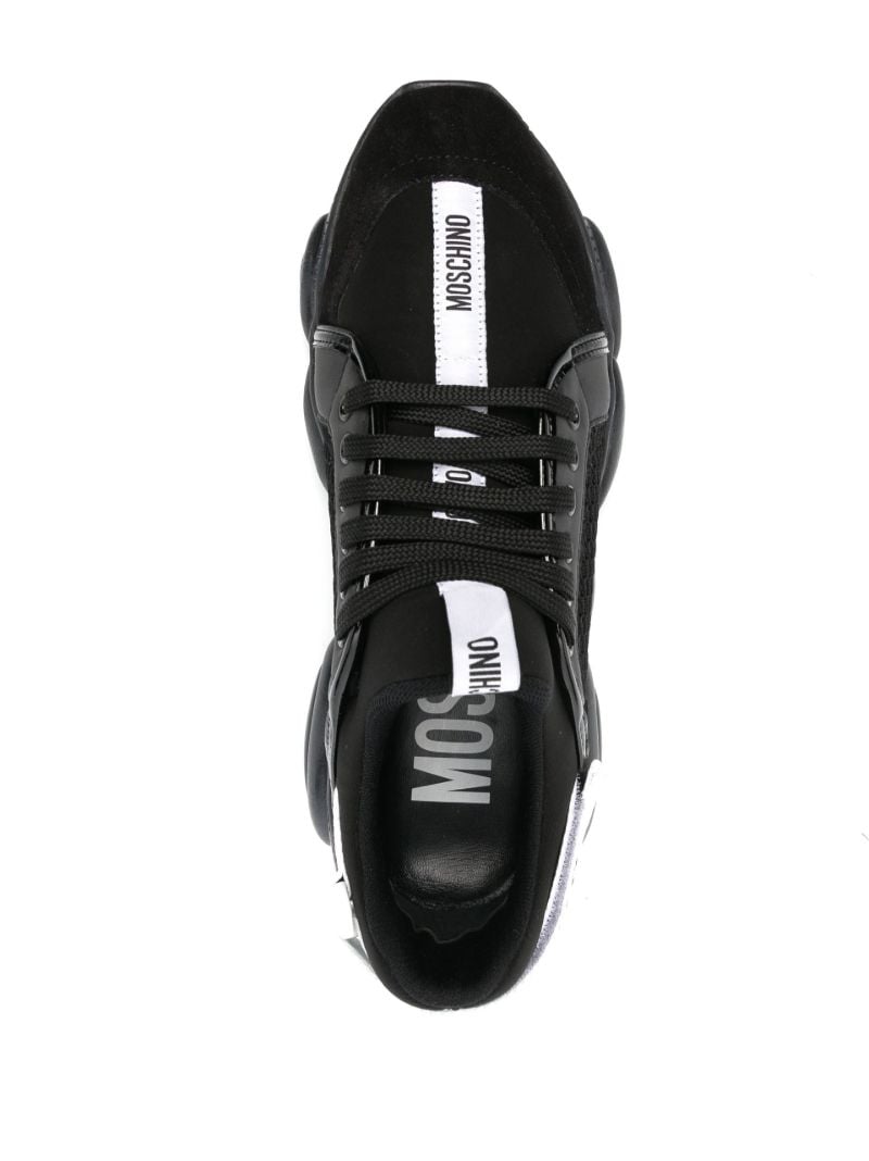 Black Teddy Leather Sneakers