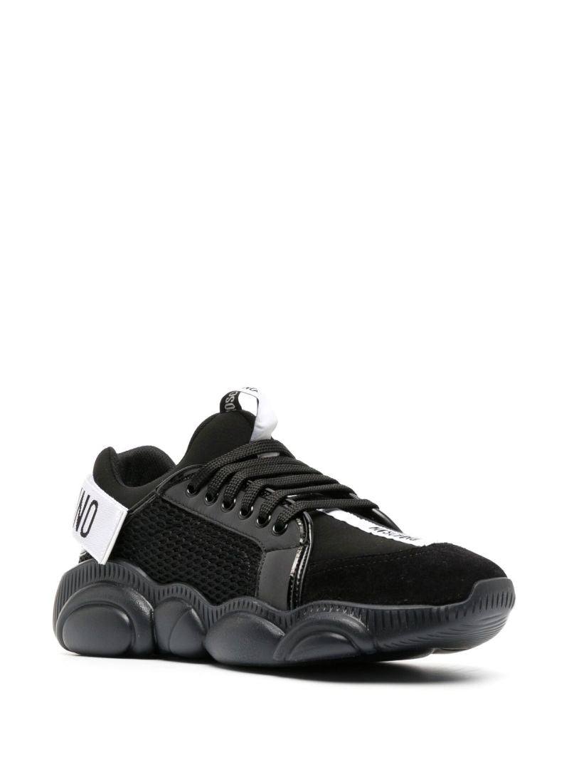 Black Teddy Leather Sneakers