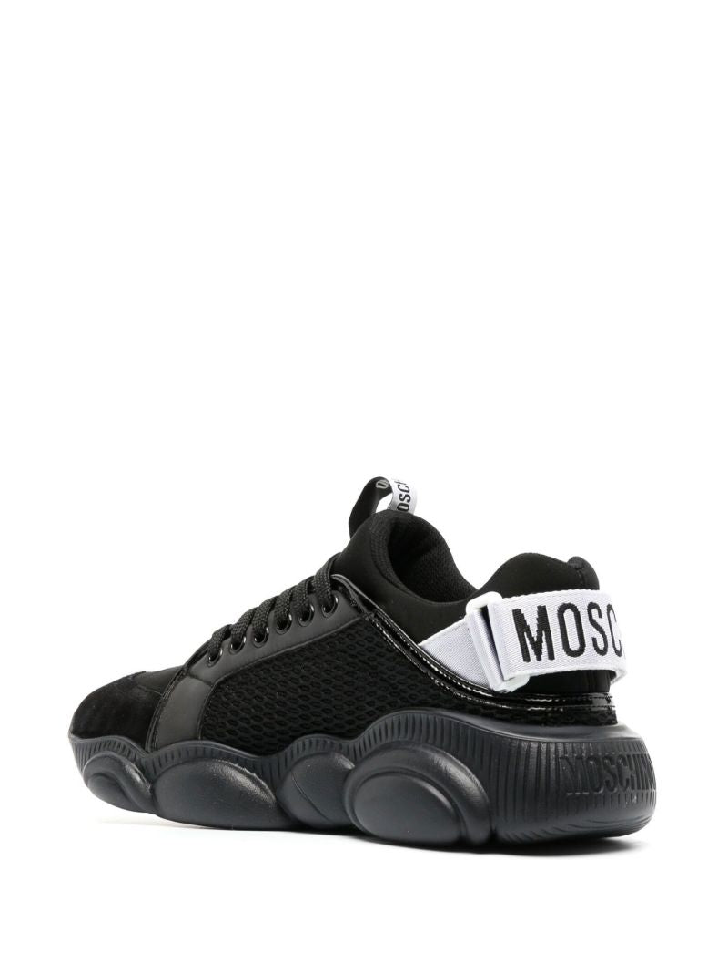 Black Teddy Leather Sneakers